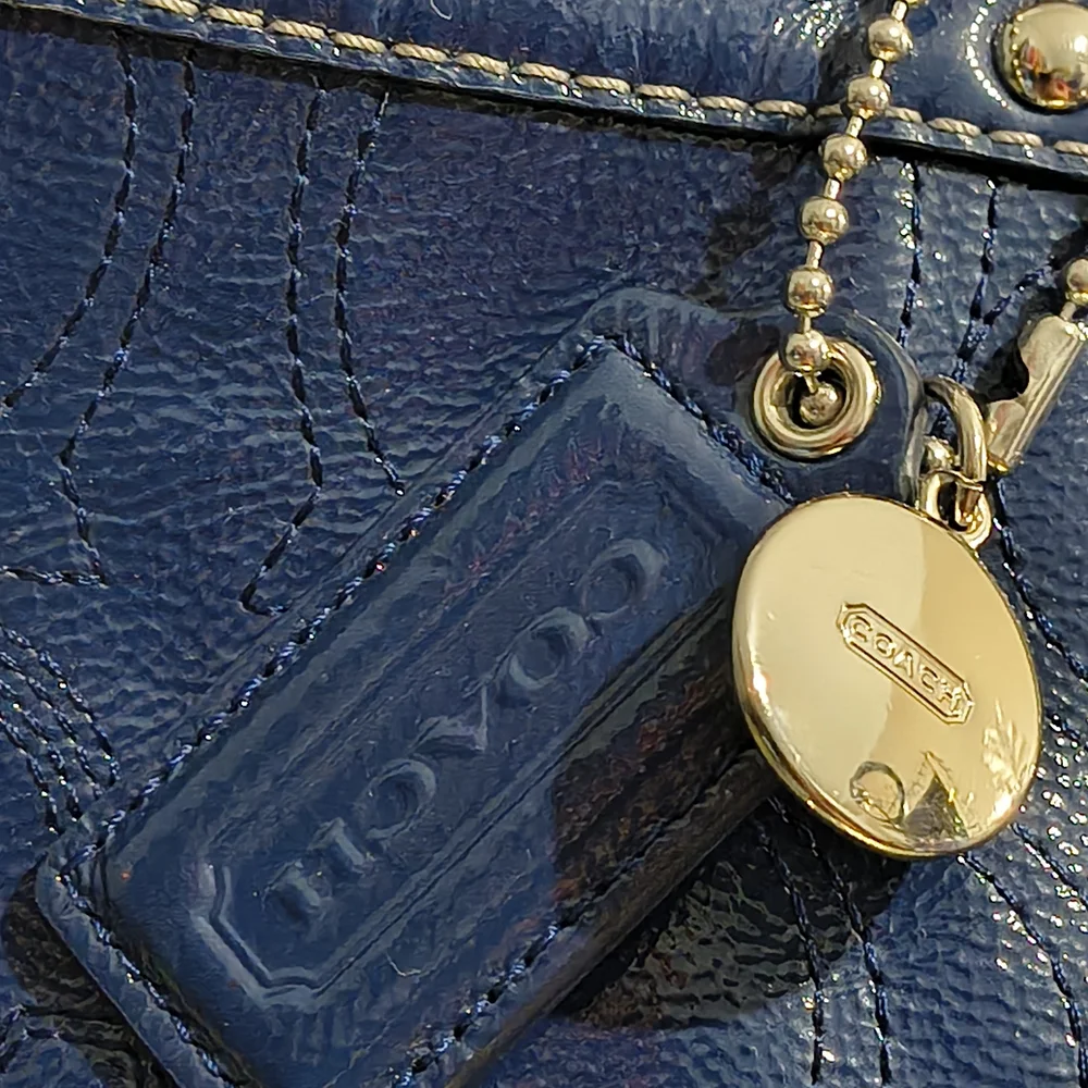 Coach Blue Tote Bag - Picture 3 of 13